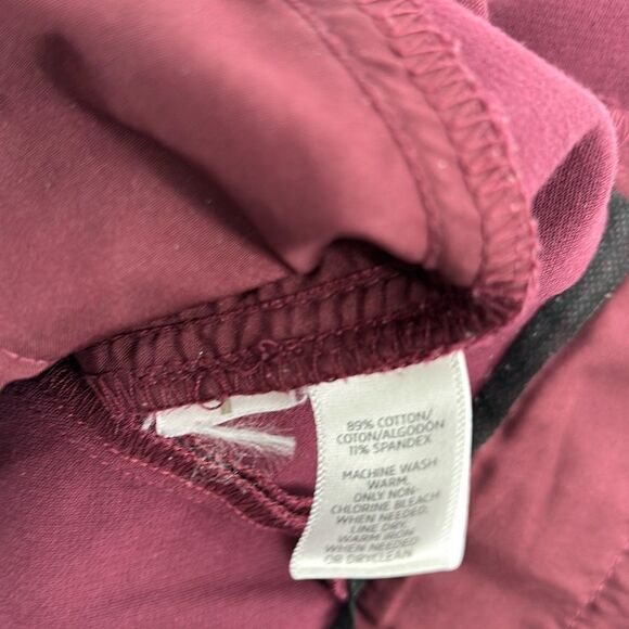 Ann Taylor Loft Marisa Skinny Cropped Stretch Pants Burgundy 0 - Picture 11 of 11